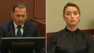 Johnny Depp and Amber Heard in court on April 25, 2022. (Credit: YouTube/Law&Crime)