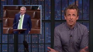 Seth Meyers Ridicules Kevin McCarthy’s Tantrum Over Democrats Talking During His Speech: ‘Grow a Spine’ (Video)