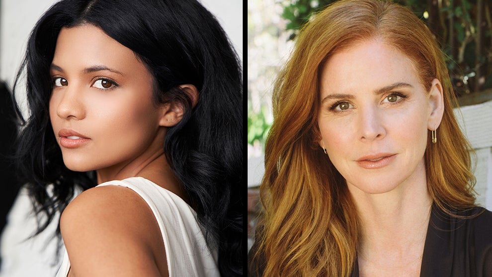 Nikki Rodriguez (Courtesy of Netflix); Sarah Rafferty (Cattie Laffoon/Courtesy of Netflix)