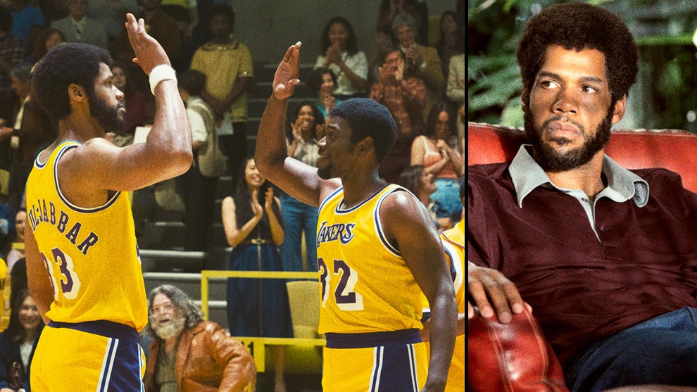 Solomon Burke as Kareem Abdul-Jabbar in "Winning Time" (HBO)