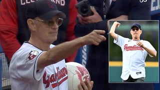 Tom Hanks and Wilson From ‘Cast Away’ Throw First Pitch at Cleveland Baseball Game