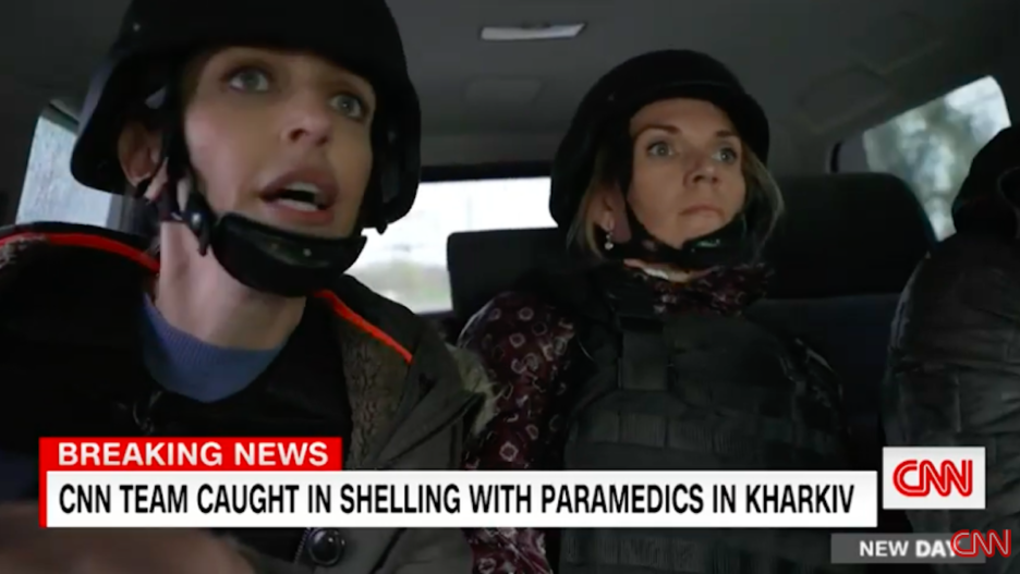 CNN's Clarissa Ward Caught in Russian Shelling Attack With Ukrainian  Paramedics (Video)