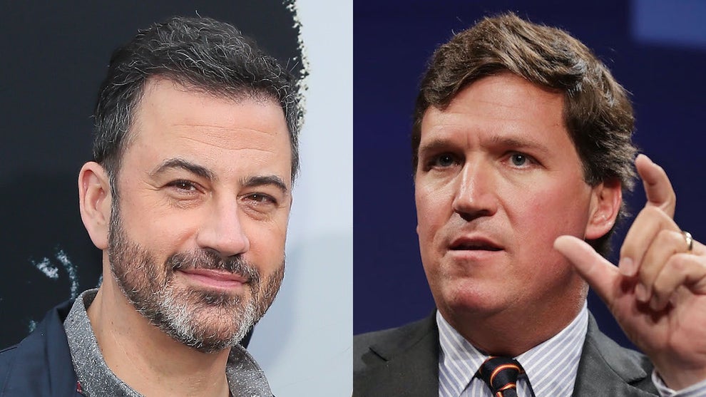 Jimmy Kimmel and Tucker Carlson
