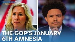 Trevor Noah on Republicans Who Can’t Remember Jan. 6 Interactions: ‘Politicians Are Supposed to Be Good at Lying’