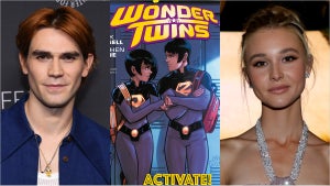 the wonder twins kj apa isabel may dc
