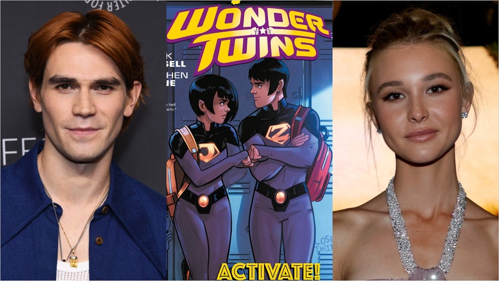 the wonder twins kj apa isabel may dc