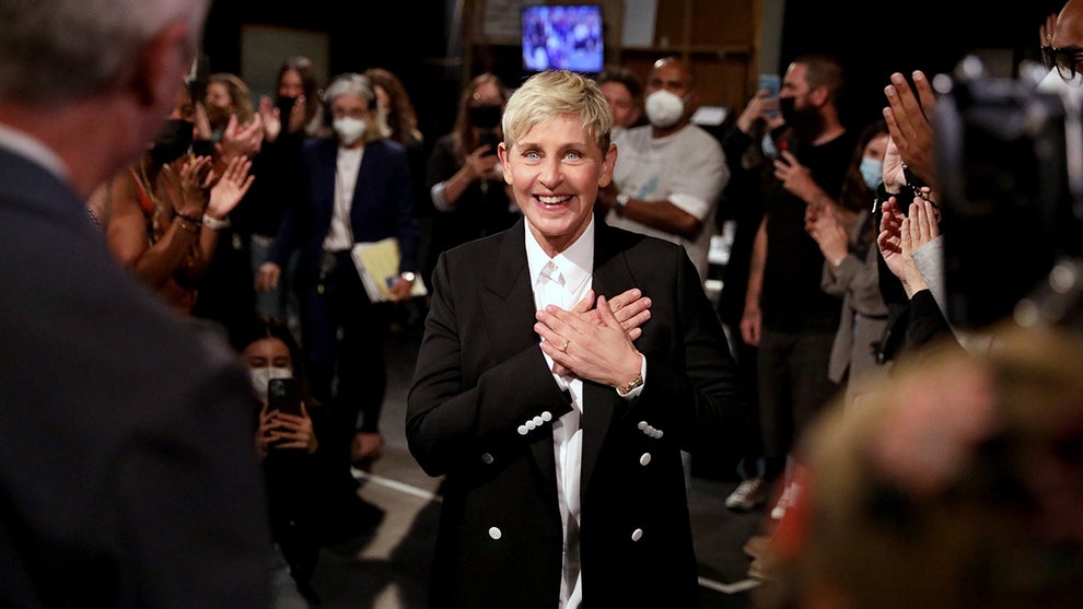 Ellen DeGeneres on the final episode of "Ellen" (Michael Rozman and Sarah Haas/Warner Bros)