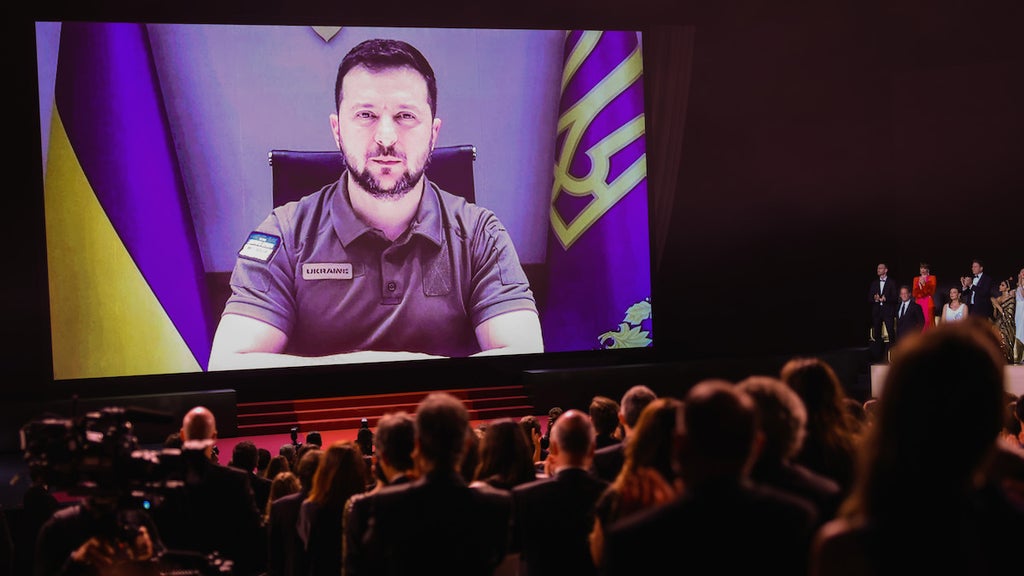 Volodymyr Zelenskyy Ukraine Cannes 2022