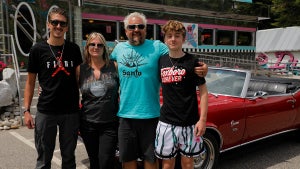 Guy Fieri and his family (Food Network)