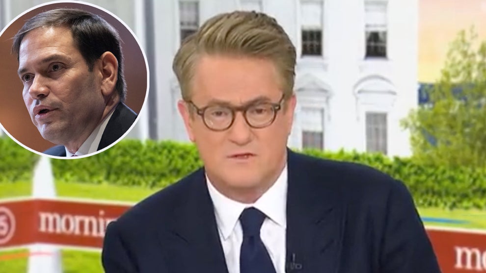 "Morning Joe's" Joe Scarborough (Getty Images), Marco Rubio inset (Getty Images)