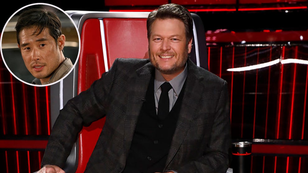 Raymond Lee in "Quantum Leap" (inset), Blake Shelton on "The Voice" (NBC)