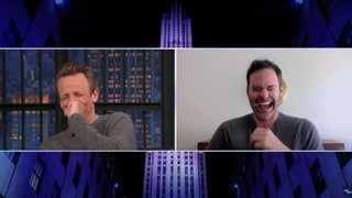 Bill Hader Can’t Stop Laughing at Seth Meyers’ Impressions of Al Pacino and Vince Vaughn (Video)