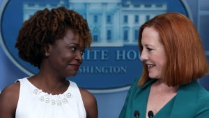 Karine Jean-Pierre and Jen Psaki