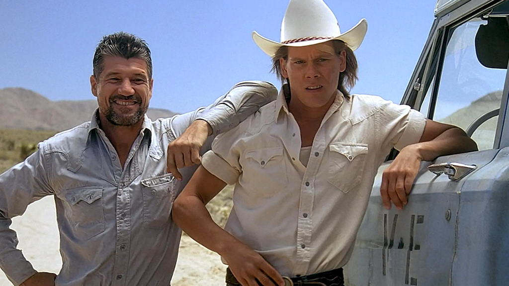 Fred Ward and Kevin Bacon in "Tremors"