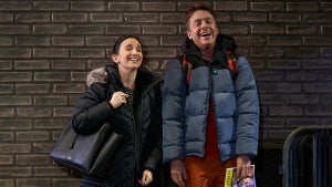 Sas Goldberg and Max Jenkins in MCC Theater's 2022 production of WHICH WAY TO THE STAGE