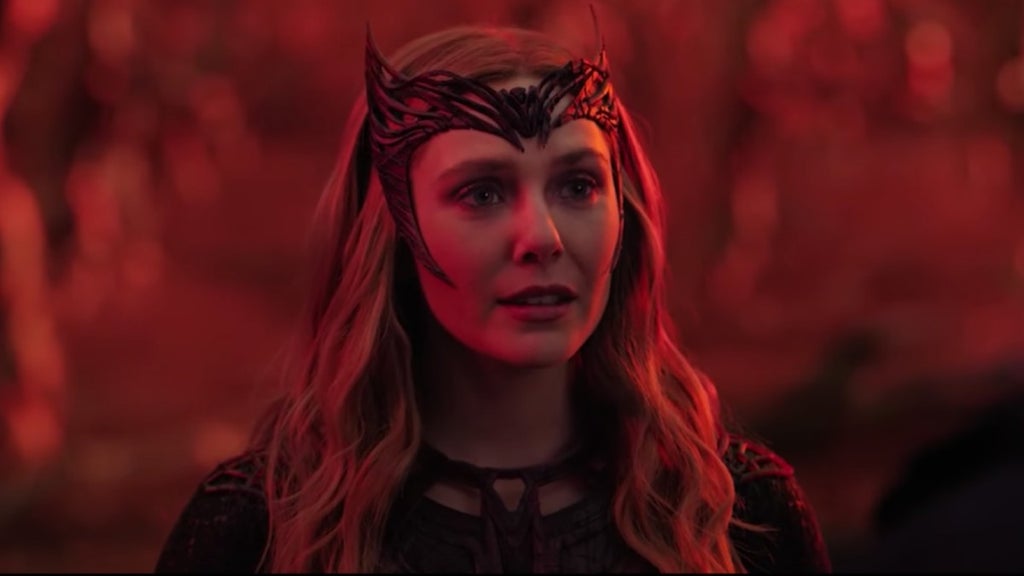 Elizabeth Olsen as Wanda aka Scarlet Witch in "Doctor Strange 2" (Credit: Marvel/Disney)