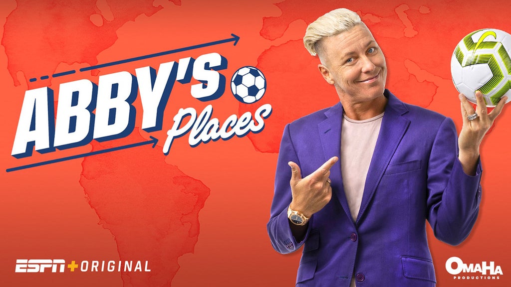 The key art for the ESPN+ series "Abby's Places"
