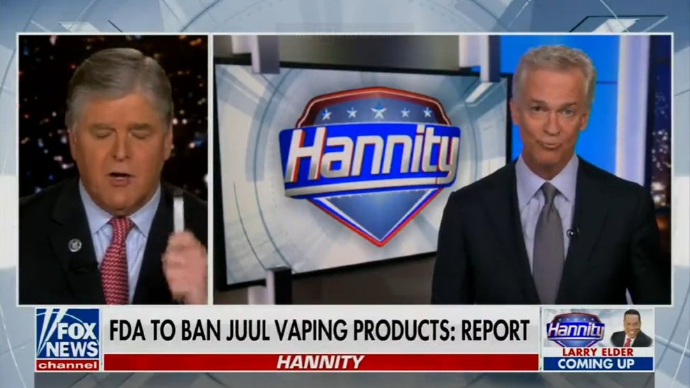 Sean Hannity vows to vape on Fox News