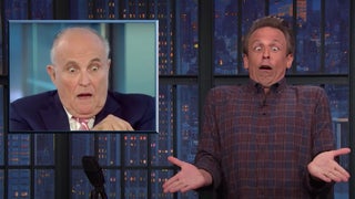 Seth Meyers Rips Rudy Giuliani for Being Drunk on Election Night: ‘Wish I Could’ve Seen the Rest of That Deposition’ (Video)