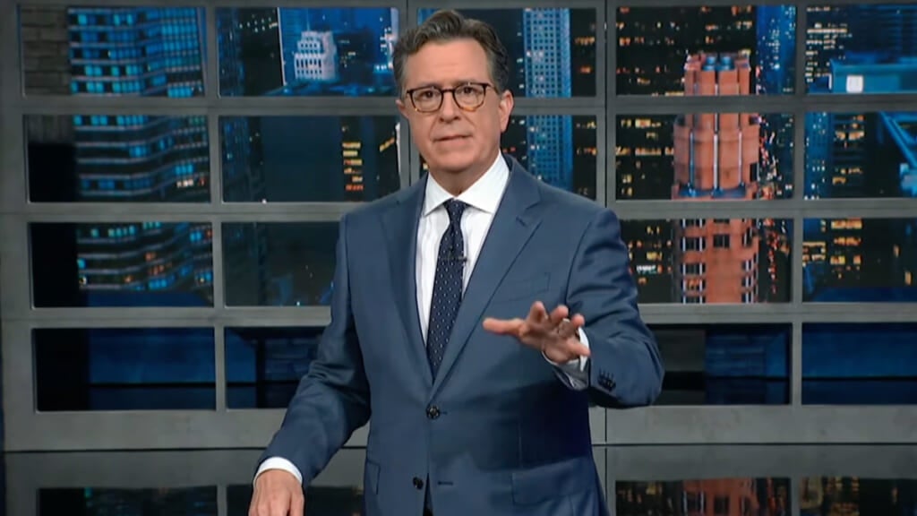 Stephen Colbert Mocks Trump With Law & Order Parody Opener