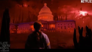 Colbert Shows Us How ‘Stranger Things’ Looks With Trump-as-Vecna Lording Over the Upside Down (Video)