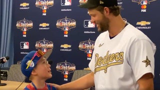 Clayton Kershaw Comforts Emotional 10-Year-Old Fan Who Came to Meet Him on Behalf of Late Grandfather (Video)