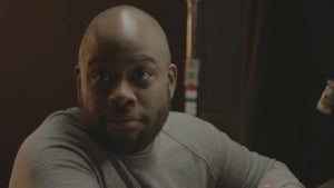Roy Johnson sits down for an interview with "BS High" directors Travon Free and Martin Desmond Roe for the HBO documentary (HBO)