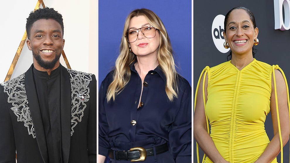 Chadwick Boseman, Ellen Pompeo, Tracee Ellis Ross (Getty Images)