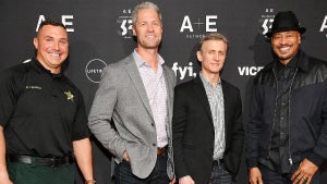 Deputy Nick Carmack, Shep, Sgt. Sean Larkin, Dan Abrams and Tom Morris Jr. of A&E's Live PD
