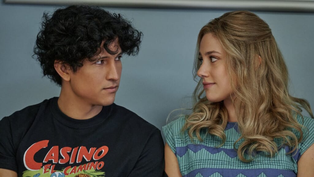 Danny Ramirez and Lili Reinhart in Netflix's "Look Both Ways" (2022) (Netflix)