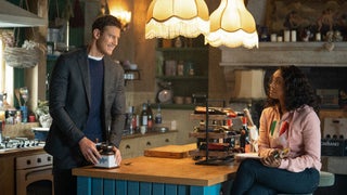 ‘Love in the Villa’: Kat Graham and Tom Hopper Admit They ‘Cracked’ a Few Crew Members During That Food Fight (Video)