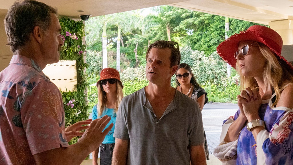 Murray Bartlett, Steve Zahn, and Connie Britton "The White Lotus"