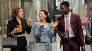 Alexandra Turshen, Arden Cho and Bradley Gibson in Partner Track