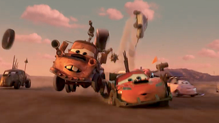 Lightning McQueen and Mater Battle Mad Max-Style Vehicle Villains in 1st ‘Cars on the Road’ (Trailer)