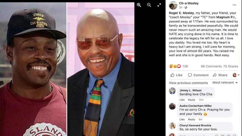 roger e. mosley Magnum P.I. daughter facebook