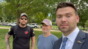 Tim Jensen, Jon Stewart and Jack Posobiec