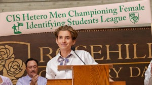 Austin Abrams as Max Broussard in "Do Revenge" (2022)