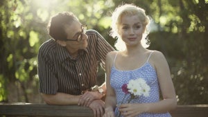 Adrien Brody and Ana De Armas in "Blonde" (2022)