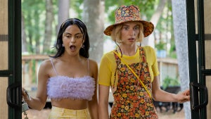 Camila Mendes and Maya Hawke in Netflix's "Do Revenge" (2022)