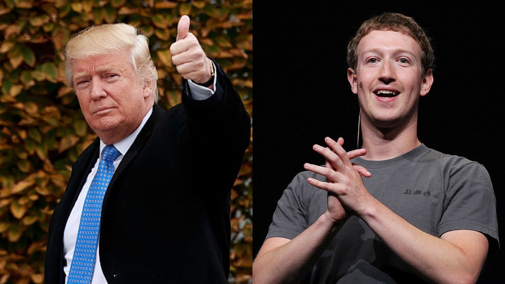 Donald Trump Mark Zuckerberg