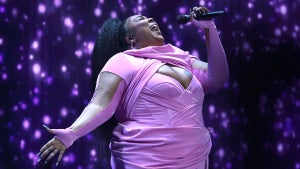 Lizzo performing at the 2022 VMAs