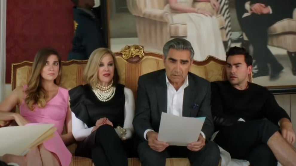 Schitt's Creek family finding out they're poor
