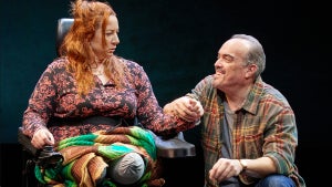 Katy Sullivan and David Zayas in "The Cost of Living" (Photo: Jeremy Daniel)