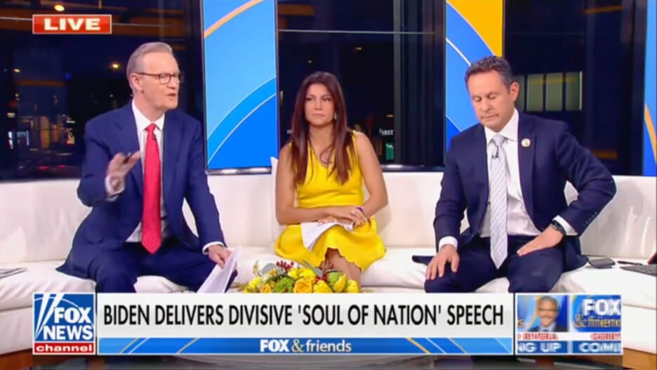 'Fox & Friends' Co-Hosts Pounce on Steve Doocy for Saying Biden Didn't