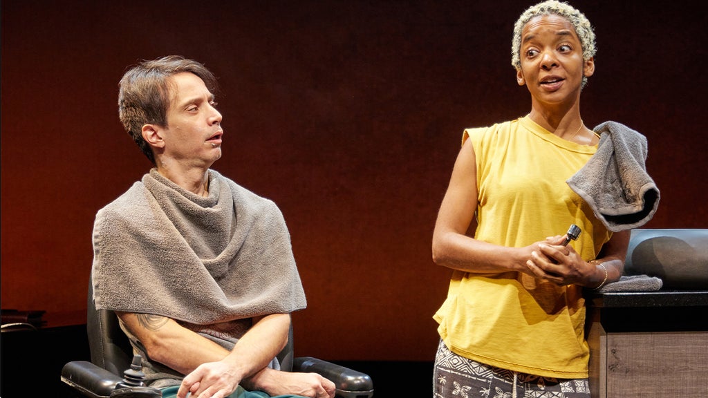 Kara Young and Gregg Mozgala in "The Cost of Living" (Photo: Jeremy Daniel)