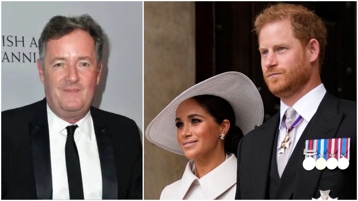 Piers Morgan Suggests King Charles III 'Strip Meghan and Harry of All Their Titles, Period' (Video)