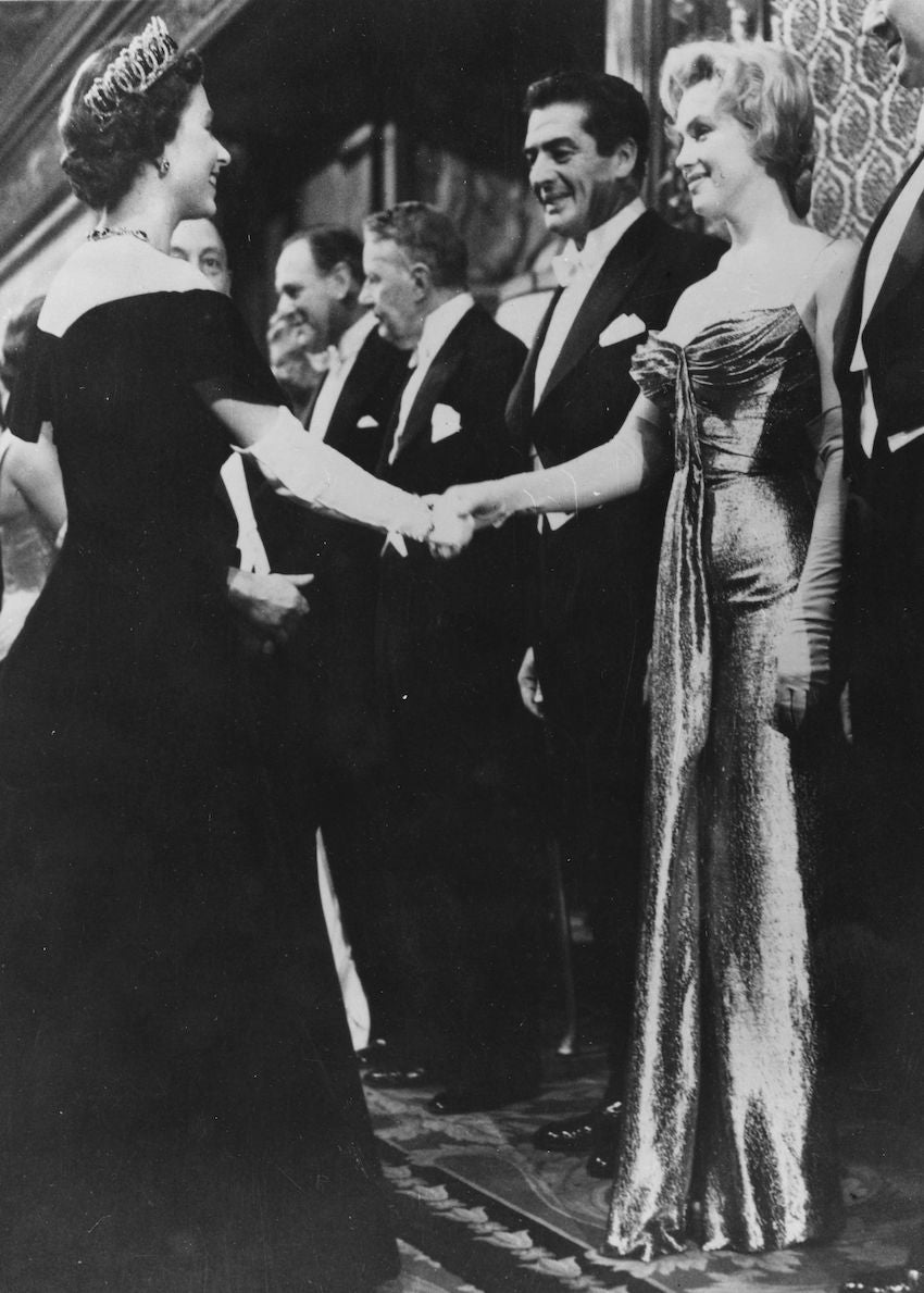 Queen Elizabeth II meets Marilyn Monroe Queen Elizabeth II meets Marilyn Monroe