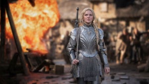Morfydd Clark as Galadriel on "The Lord of the Rings: The Rings of Power." (Amazon Prime Video)