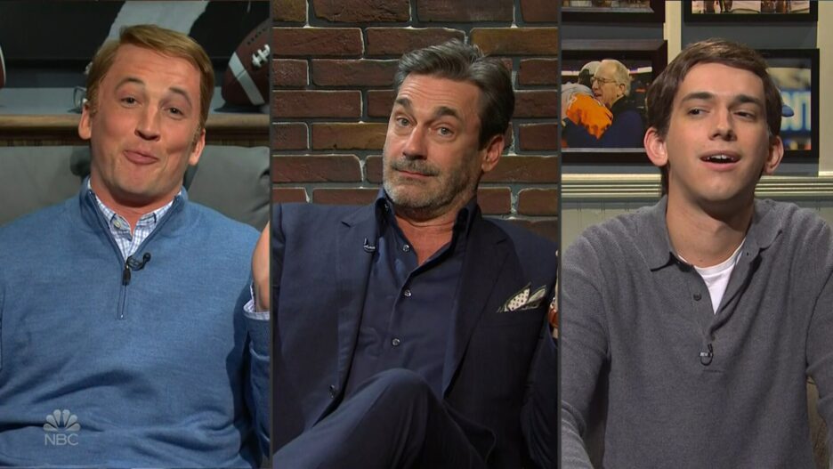 'SNL' Miles Teller and Jon Hamm Roast New Cast and Show's Lazy Trump
