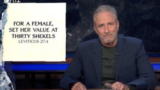 Jon Stewart Uses the Bible to Shoot Down Republicans’ ‘Gotcha Question’ on Defining a Woman (Video)